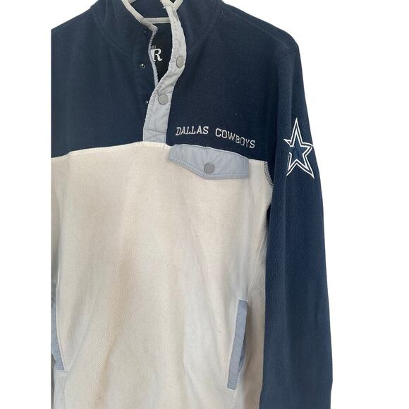 Dallas Cowboys Women Small Blue White Vintage Sweatshirt Pullover Fleece NFL Fan - Picture 2 of 11